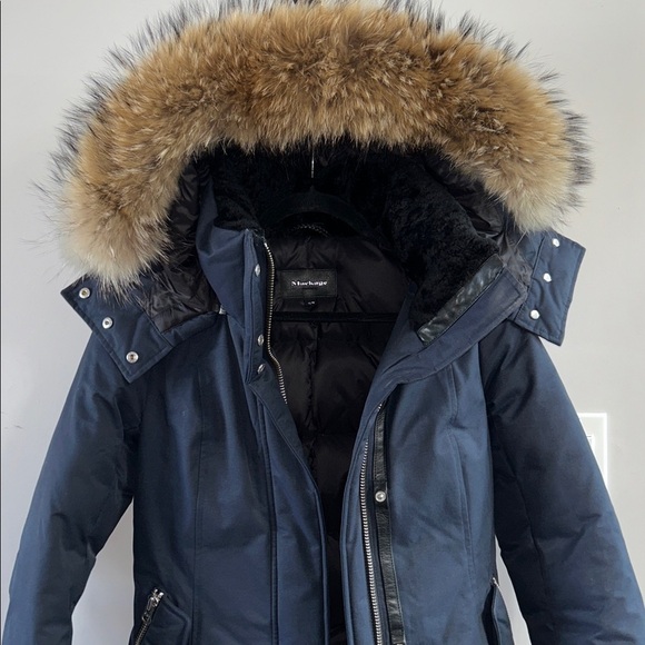 Mackage Kerry Down Parka in Navy - Picture 4 of 16